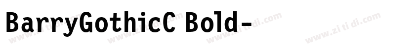BarryGothicC Bold字体转换